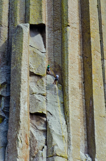 Climbers on the tower.