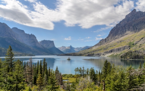 Going to the Sun Road: St. Mary Lake, featuring Wild Goose Island